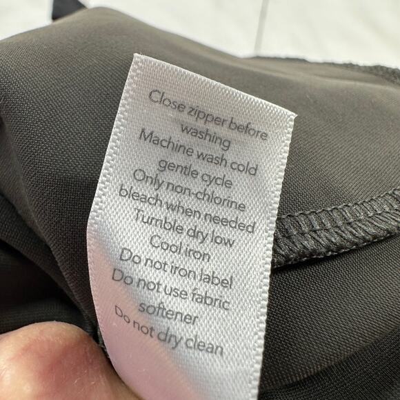 Athleta Pants Womens 2 Arbor Olive Green Stellar Flare Trouser Zip Ankle Commute - Picture 7 of 14